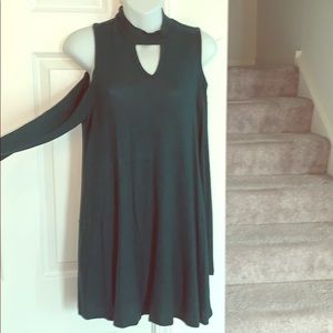 💚cold shoulder sweater dress